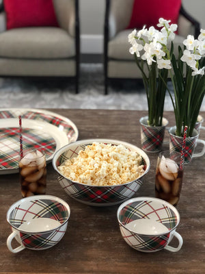 Enamel Popcorn Bowl-Nautical Decor and Gifts