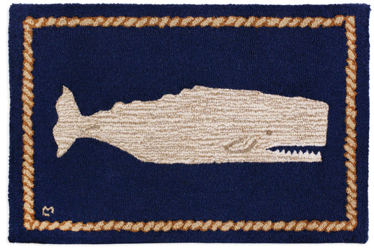 Moby Dick Rug 2' x 3'-2x3 Rug-Nautical Decor and Gifts