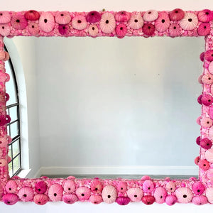 Pink Sea Dream Mirror-Nautical Beach House Mirrors-Nautical Decor and Gifts