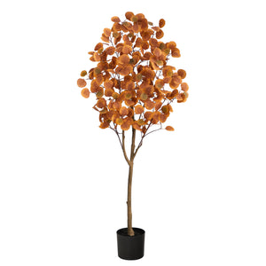 Autumn Eucalyptus Artificial Tree-Faux Plant-Nautical Decor and Gifts