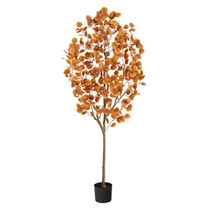 Autumn Eucalyptus Artificial Tree-Faux Plant-Nautical Decor and Gifts