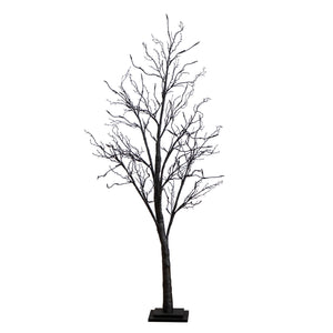 Pre-Lit Halloween Black Twig Artificial Tree-Faux Plant-Nautical Decor and Gifts