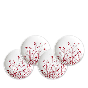 Winter Berries Small Plates Set of 4-Nautical Decor and Gifts