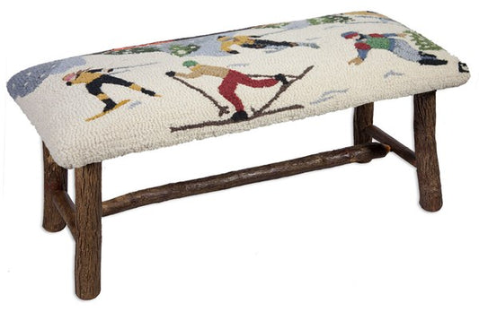 Snow Sports Bench-Bench-Nautical Decor and Gifts