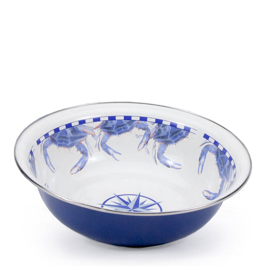 Blue Crab Serving Bowl-Serveware-Nautical Decor and Gifts